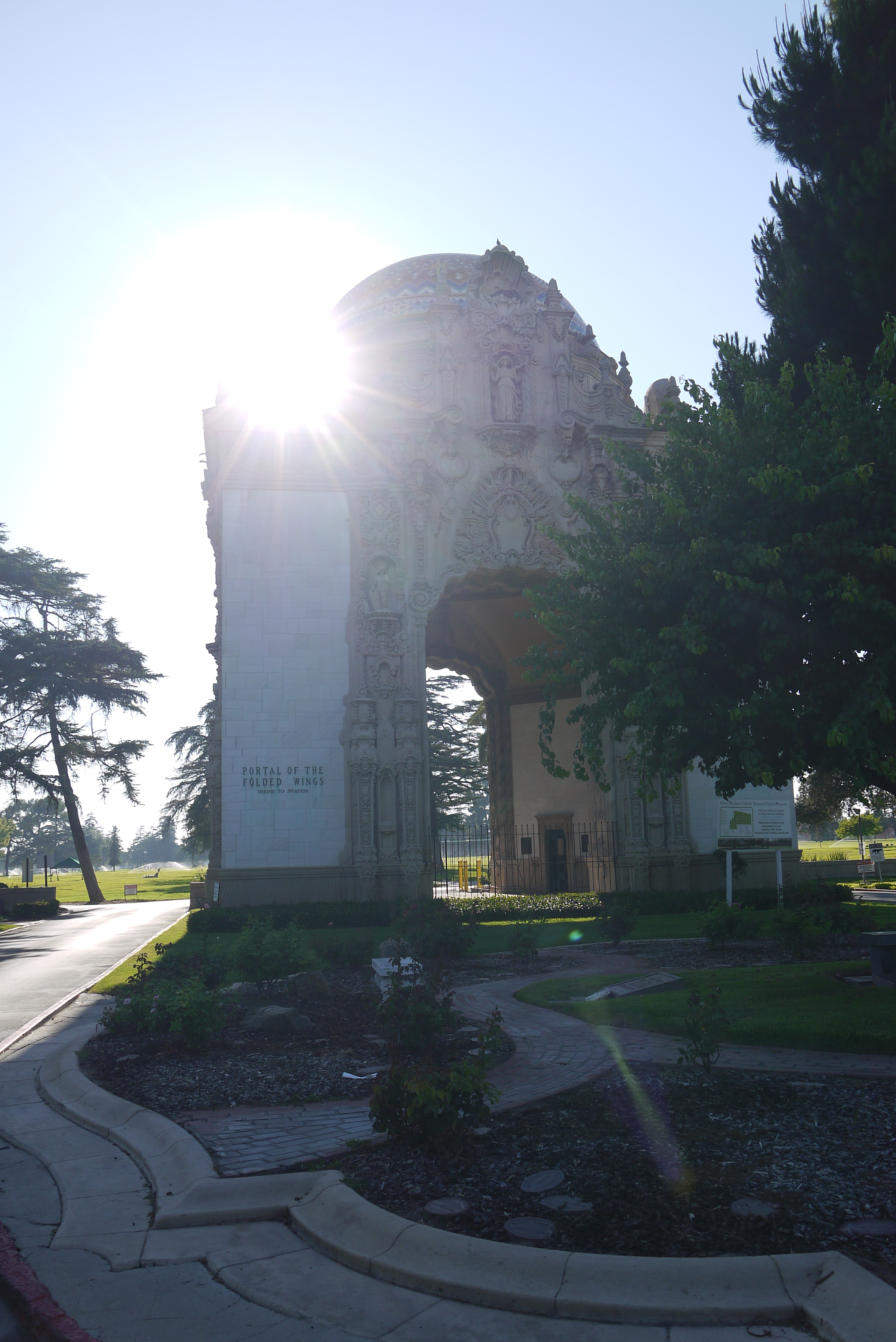 Portal of the Folded Wings from East/Valhalla Drive